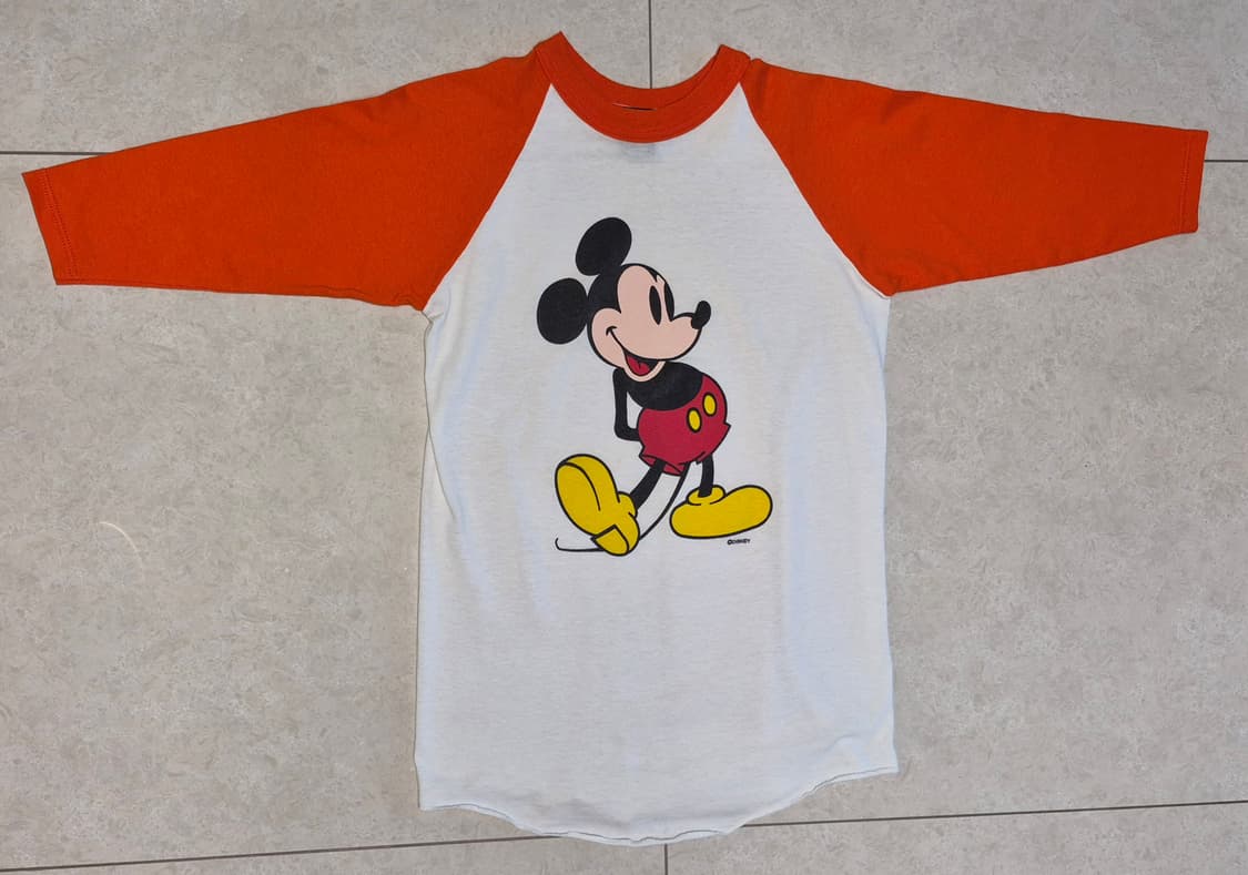 80s VINTAGE MICKEY MOUSE
BASEBALL TEE 상품이미지2
