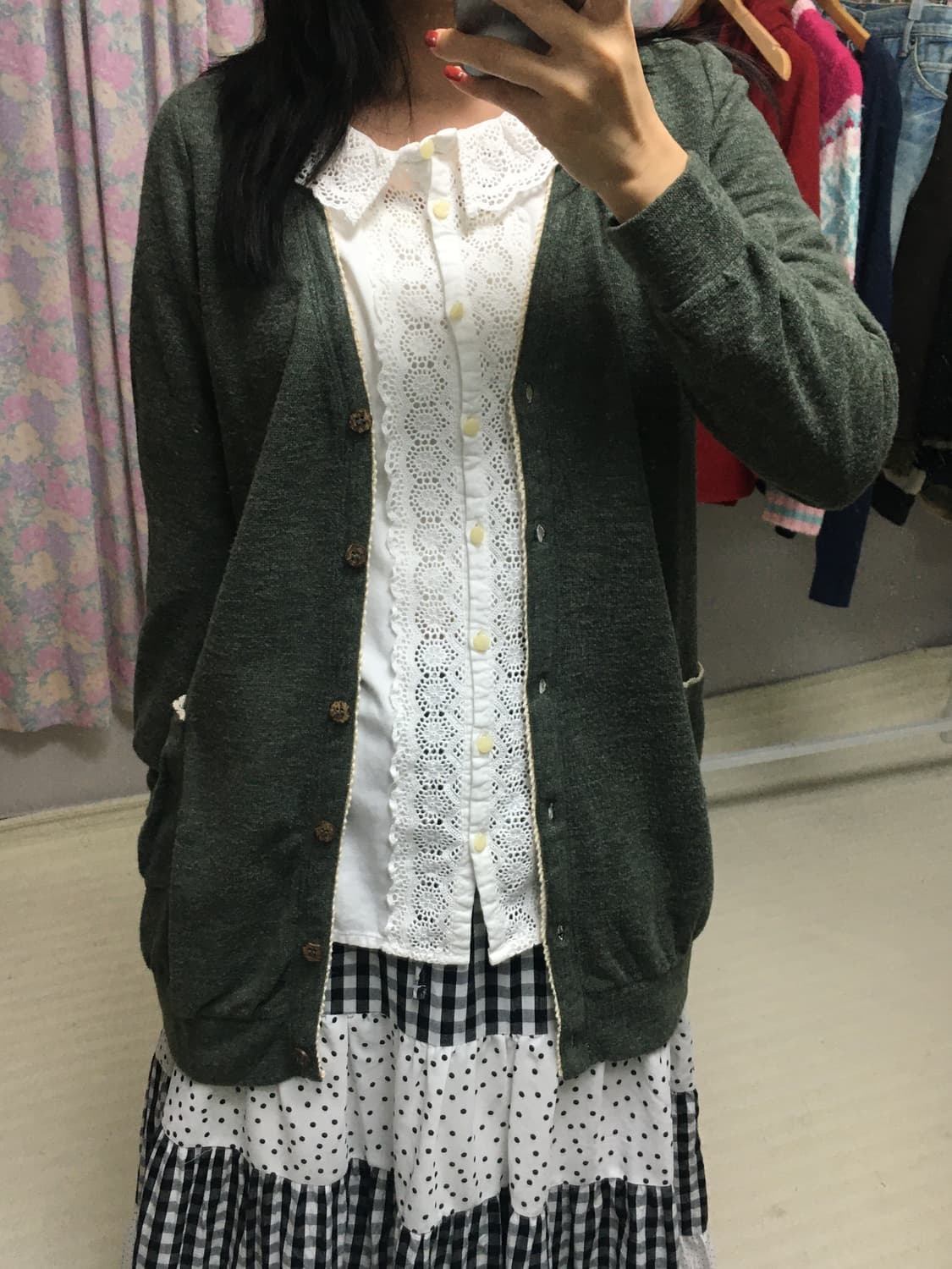 화이트 크로쉐 블라우스 상품이미지3