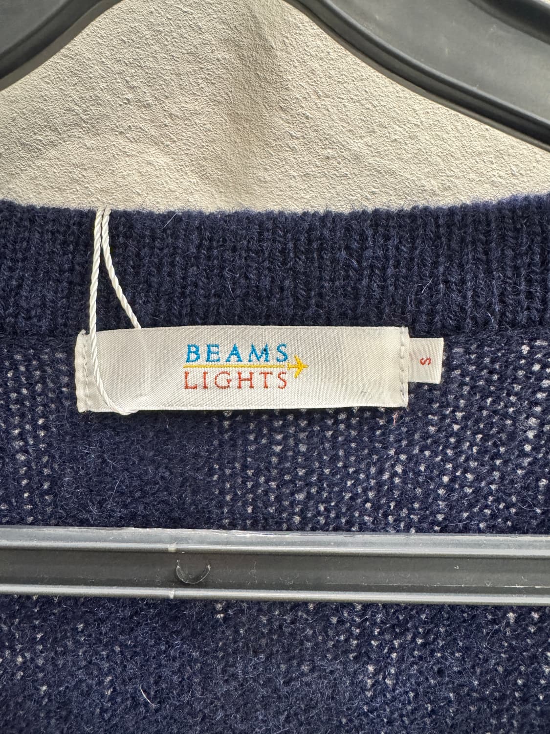 japan beams 울 패치 가디건 상품이미지2