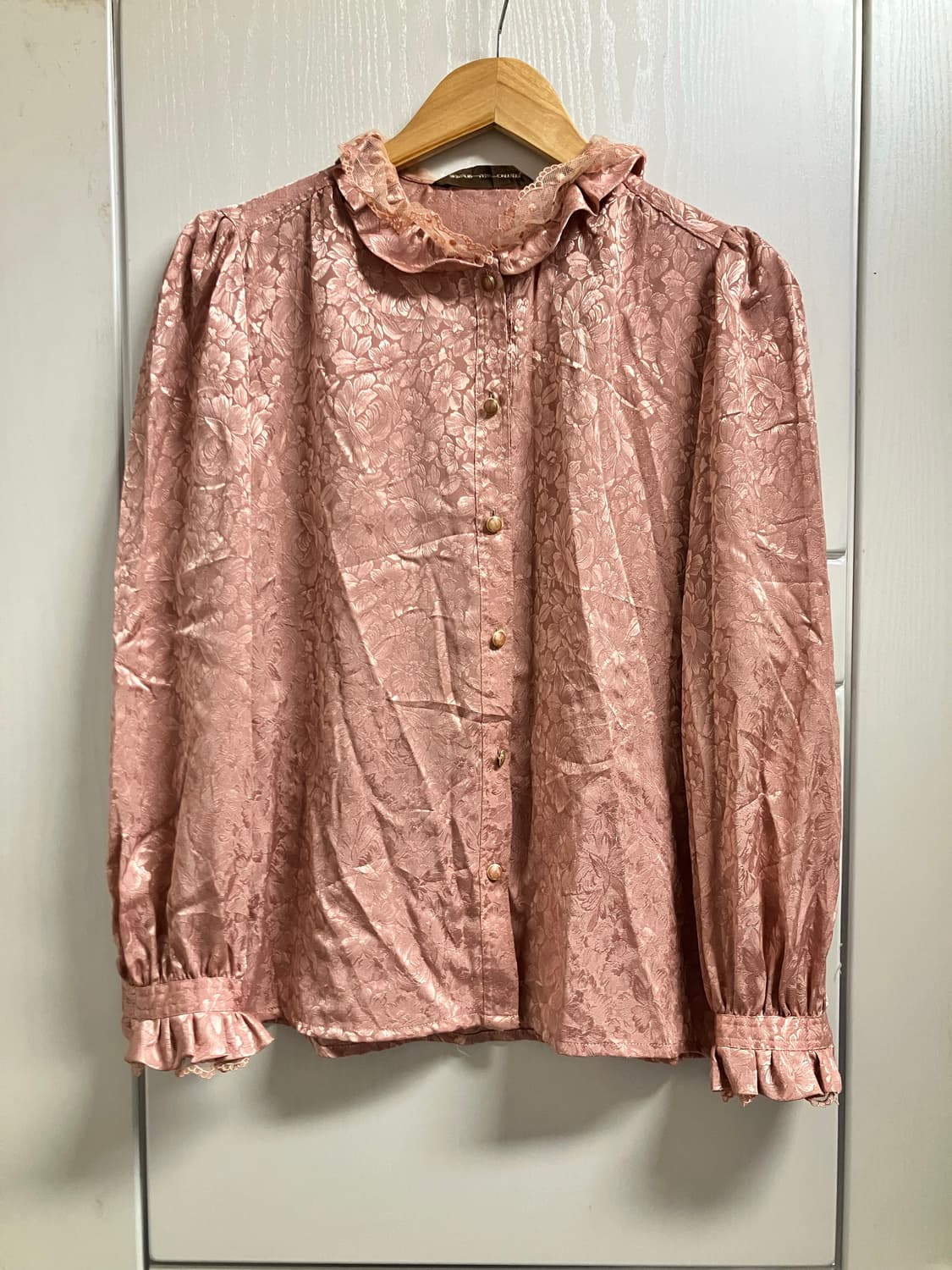 일본빈티지 Egalcelisa 달천깔페어리 공주풍 레이스블라우스 핑크 상품이미지1