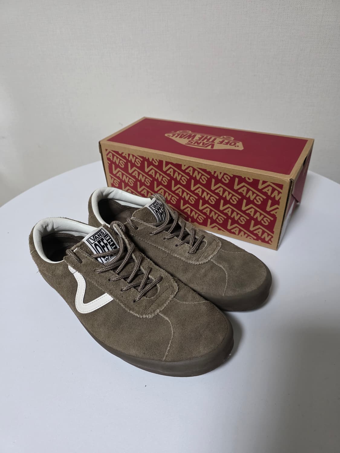 [270] 반스 스케이트 스포츠 로우 브라운 스웨이드 상품이미지1