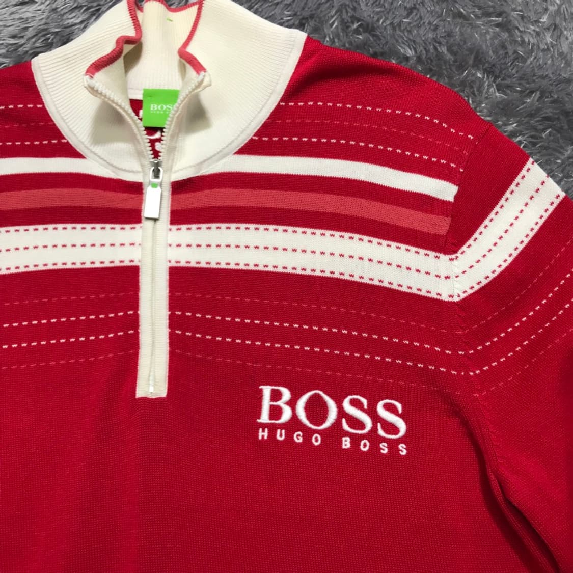 [[S, A급] 휴고 보스(HUGO BOSS) 반집업 긴팔 니트@738 상품이미지2