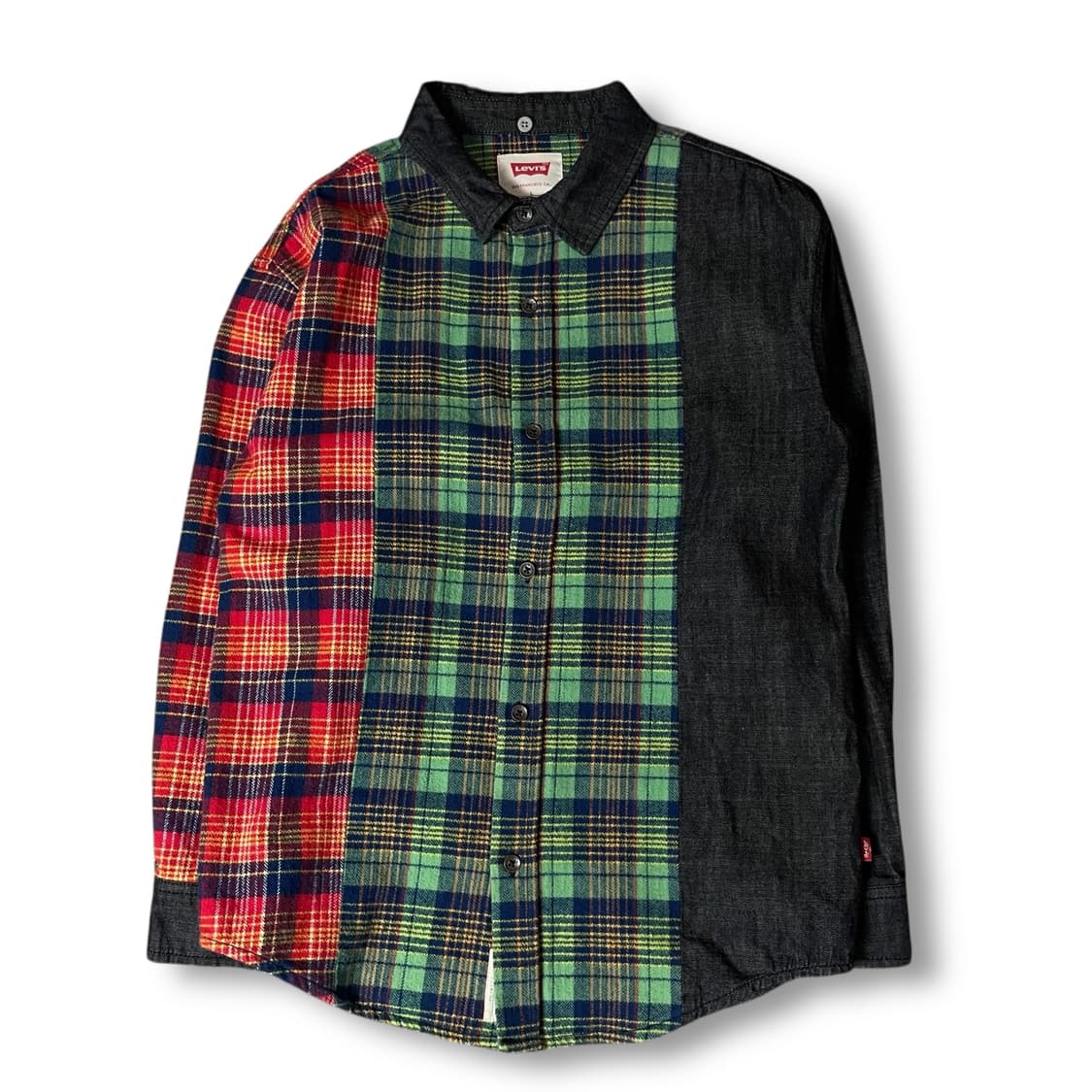 리바이스 멀티 믹스드 컬러 면 데님 셔츠 L 상품이미지1