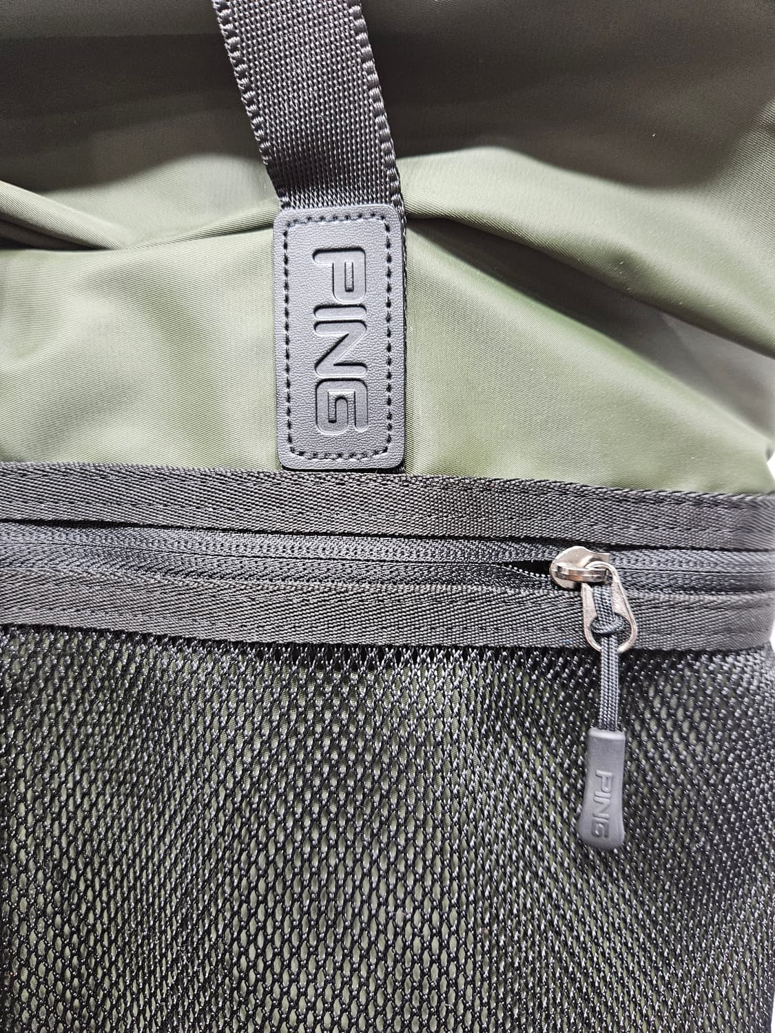 핑(PING) 롤탑 토트백 카키/블랙 상품이미지3