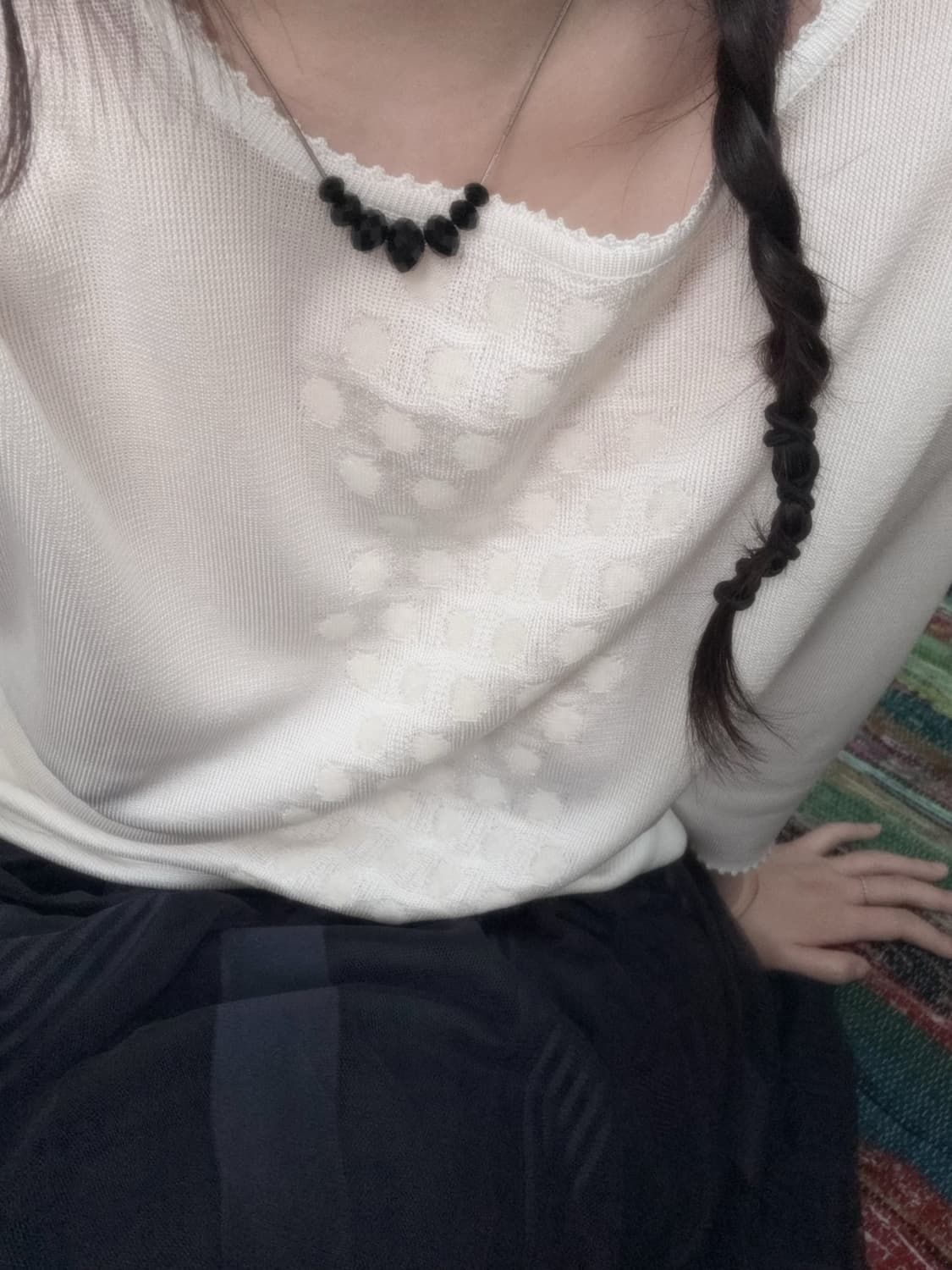Tiered Mesh Skirt 상품이미지3