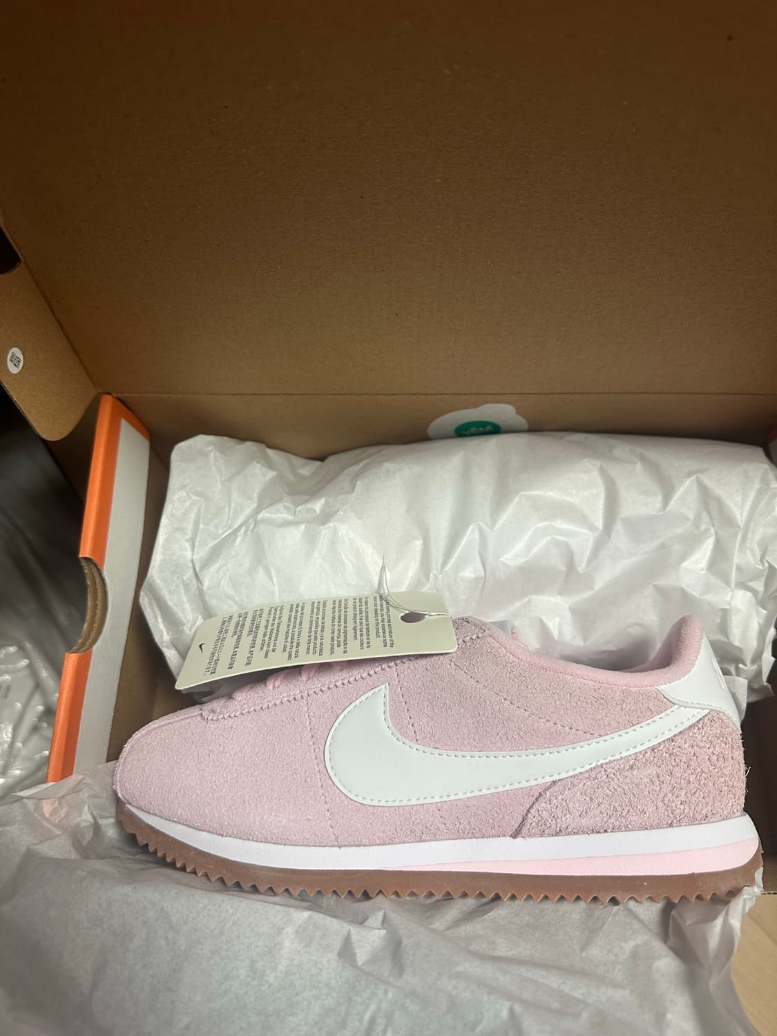 (W) 나이키 코르테즈 빈티지 스웨이드 핑크 폼 검 미디움 브라운 상품이미지1