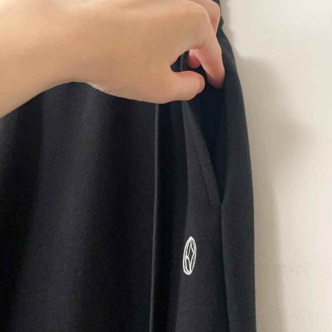 Kijun 기준 블랙 와이드 팬츠 S 상품이미지3