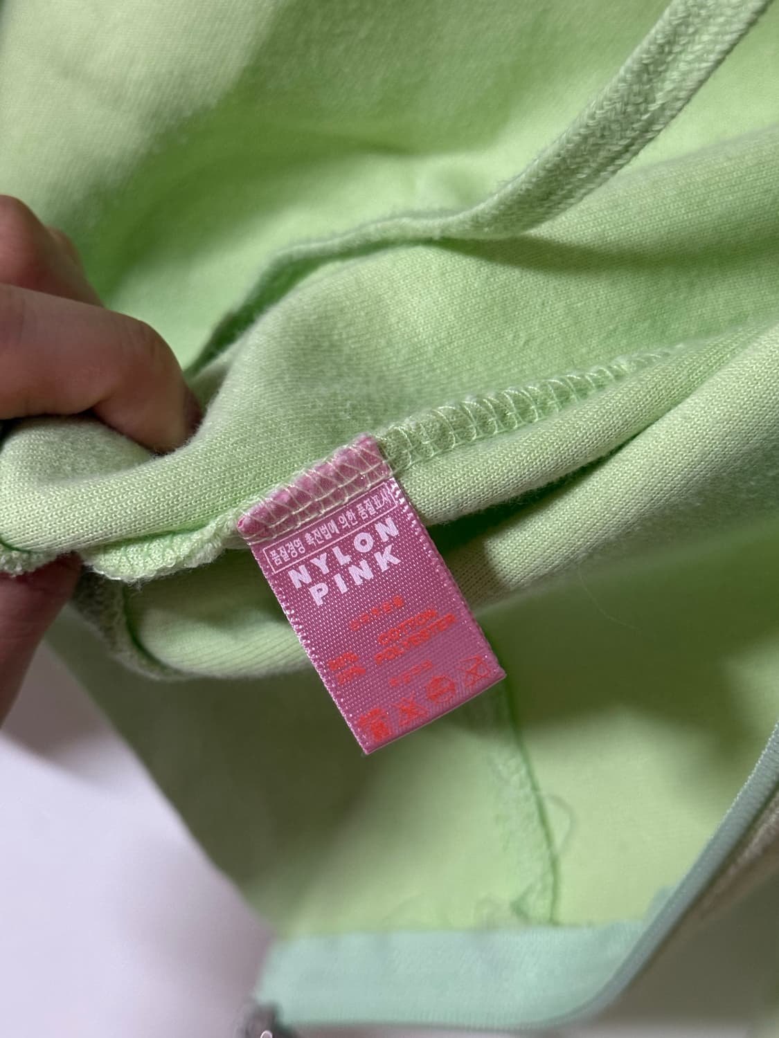 Pink 라임색 y2k 후드집업 상품이미지7