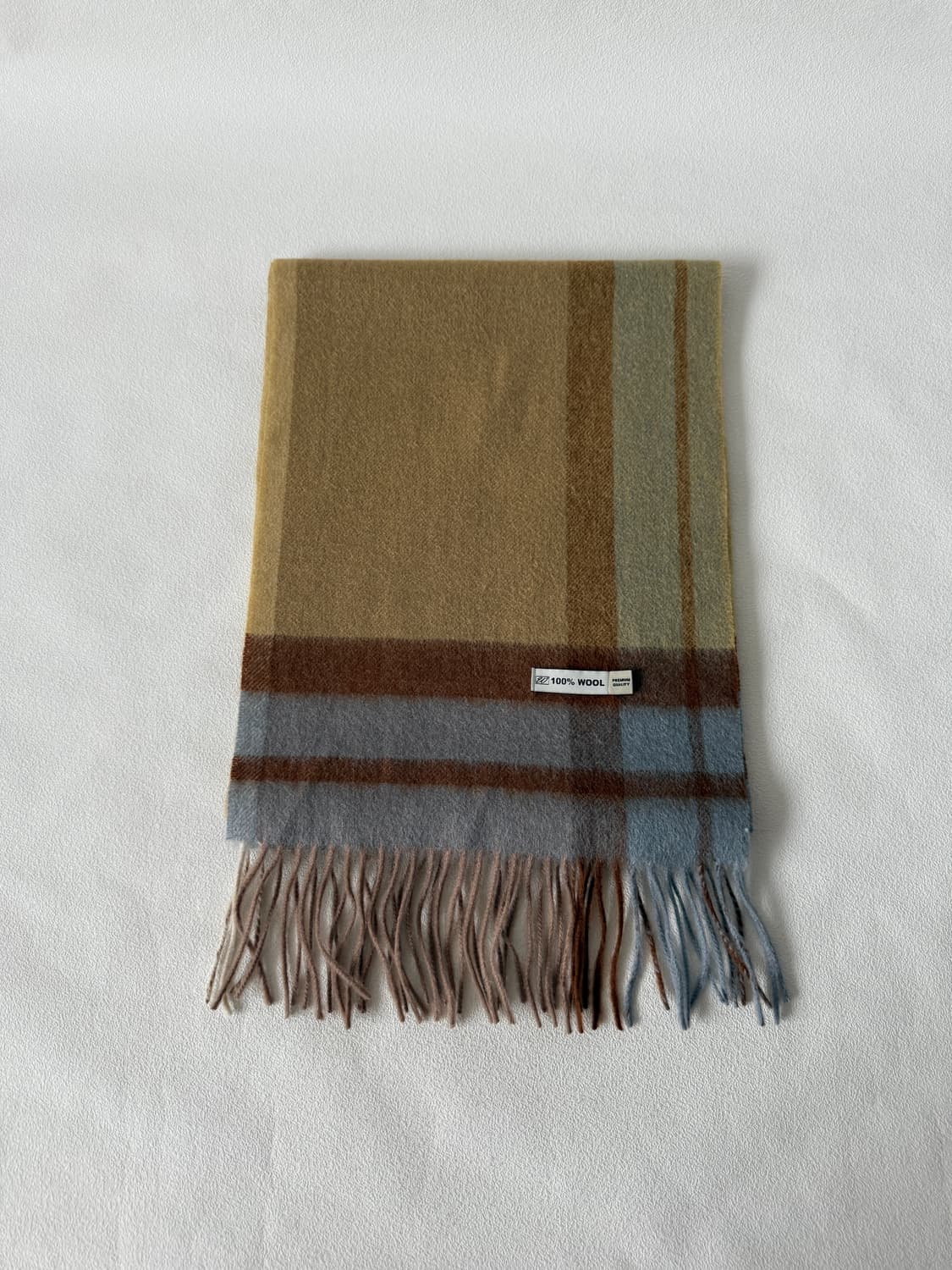 Pre owned 울 체크 머플러 상품이미지1