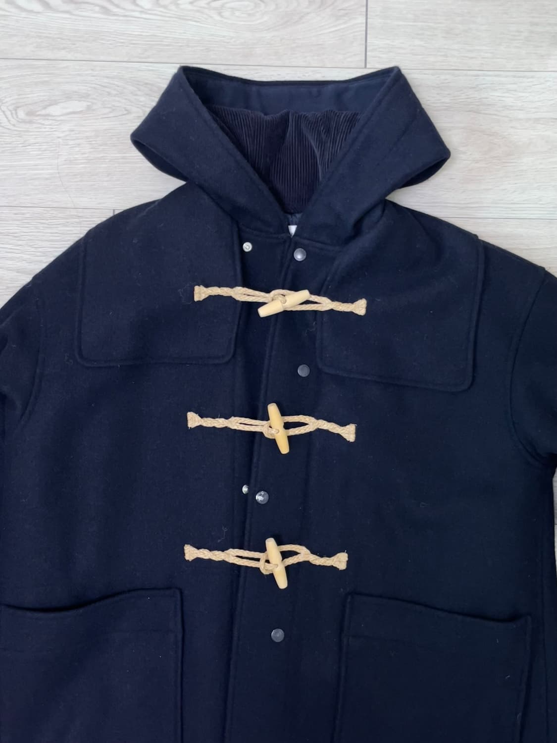 라이풀 미니멀 가먼츠 더플코트 1사이즈 네이비 상품이미지2