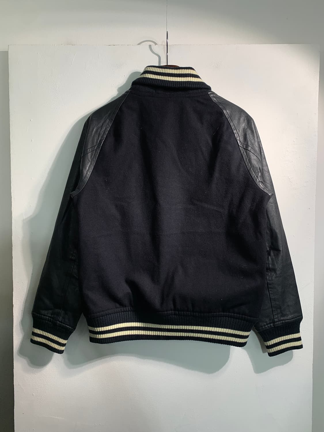vintage 빈티지 울혼방 바시티 자켓 M 상품이미지2