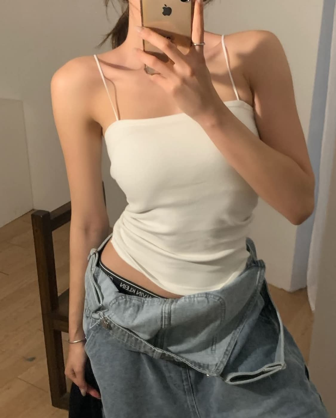데님 멜빵바지 청멜빵 와이드 데님 오버롤팬츠 상품이미지5