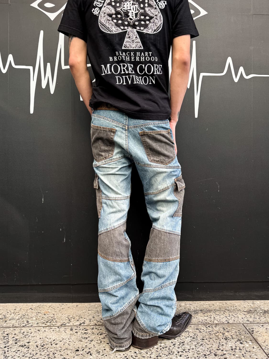 BERNINGS-SHO - Patchwork Contrast Denim  상품이미지10