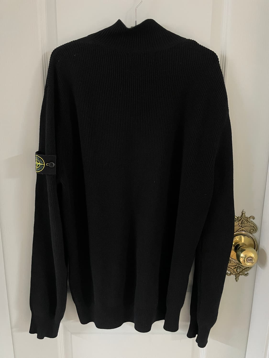 스톤아일랜드 블랙 니트 집업 M 상품이미지2