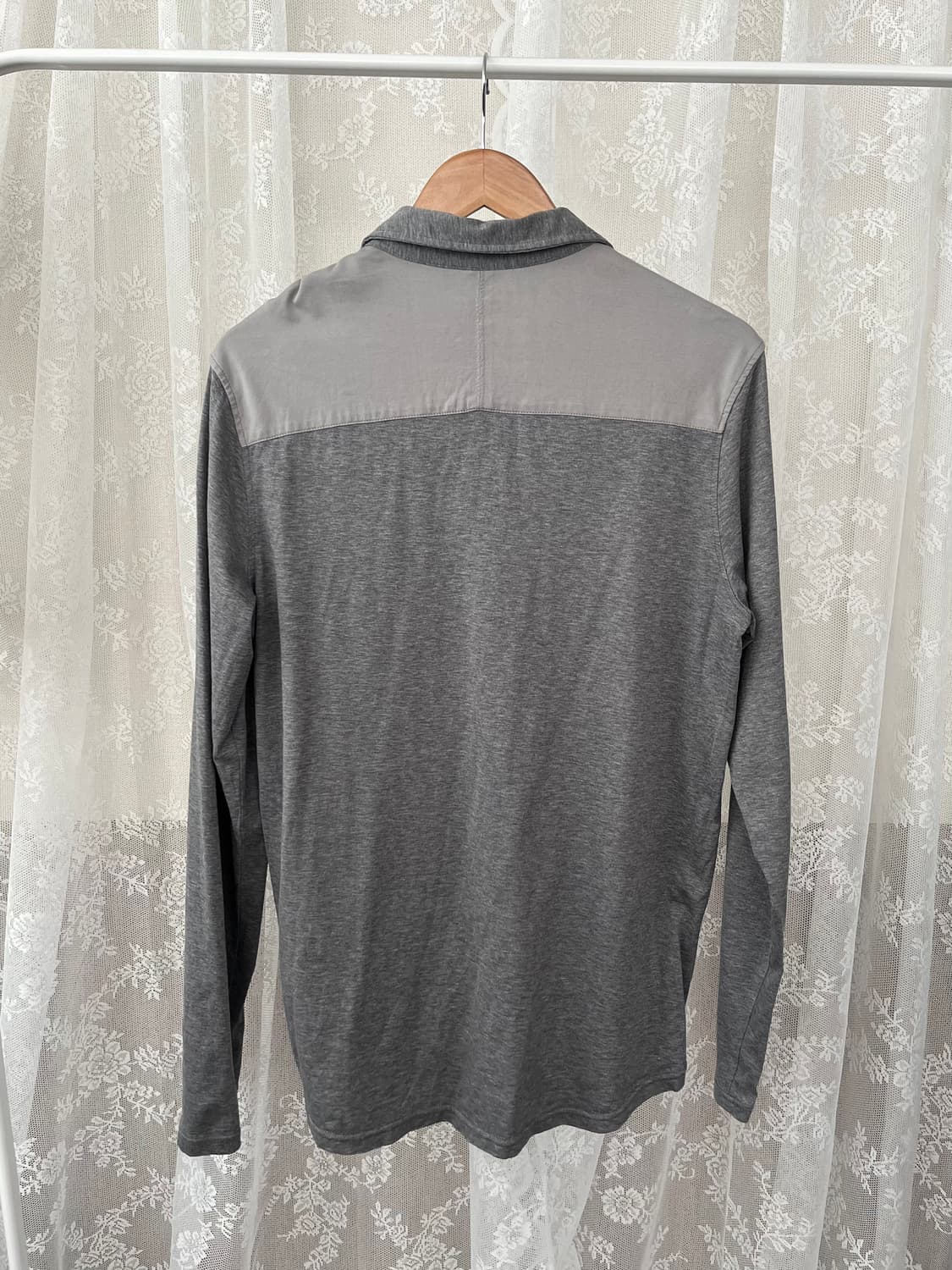 M) 아르마니 익스체인지 카라 티셔츠 그레이 상품이미지2