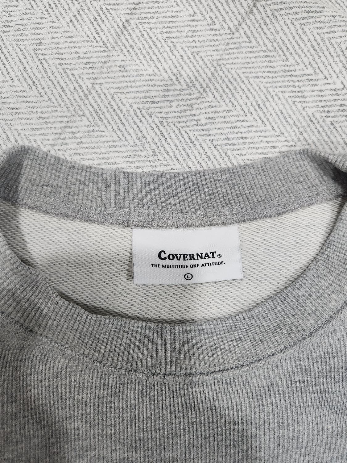 커버낫 맨투맨 그레이 남성 100사이즈 상품이미지5