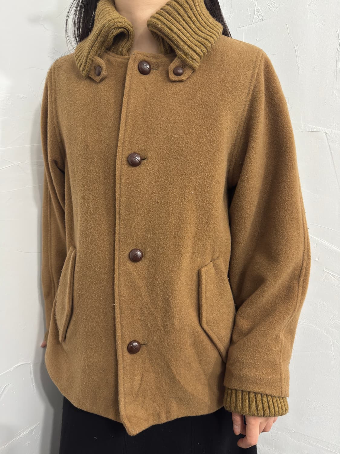 beams boy camel wool jacket 상품이미지2