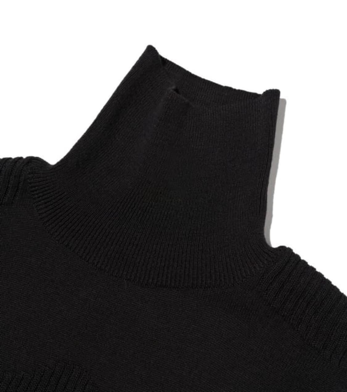 미스치프 터틀 넥 니트 탑 블랙 S 상품이미지3