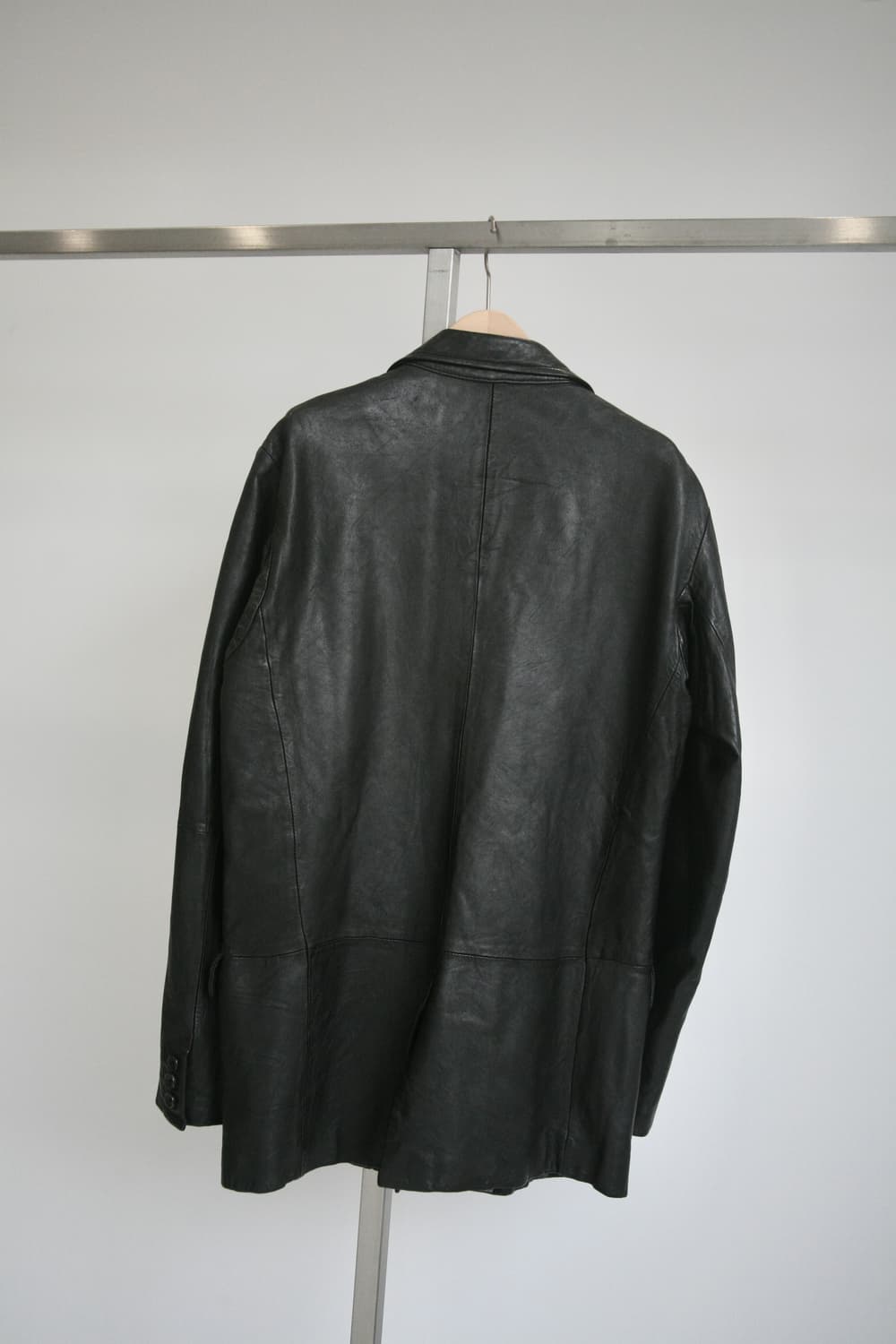 요지야마모토 뿌르옴므 10AW Leather Button Jaket 상품이미지4