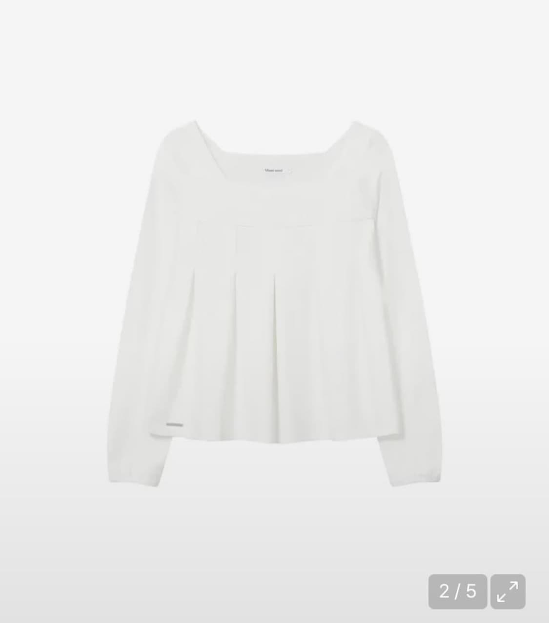 미세키서울 아코디언 탑 Accordion pleats top 상품이미지2