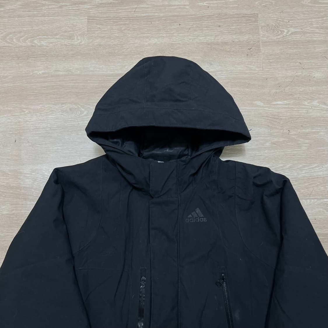 아디다스 덕다운 후드 패딩 점퍼 [블랙] M/95 상품이미지2