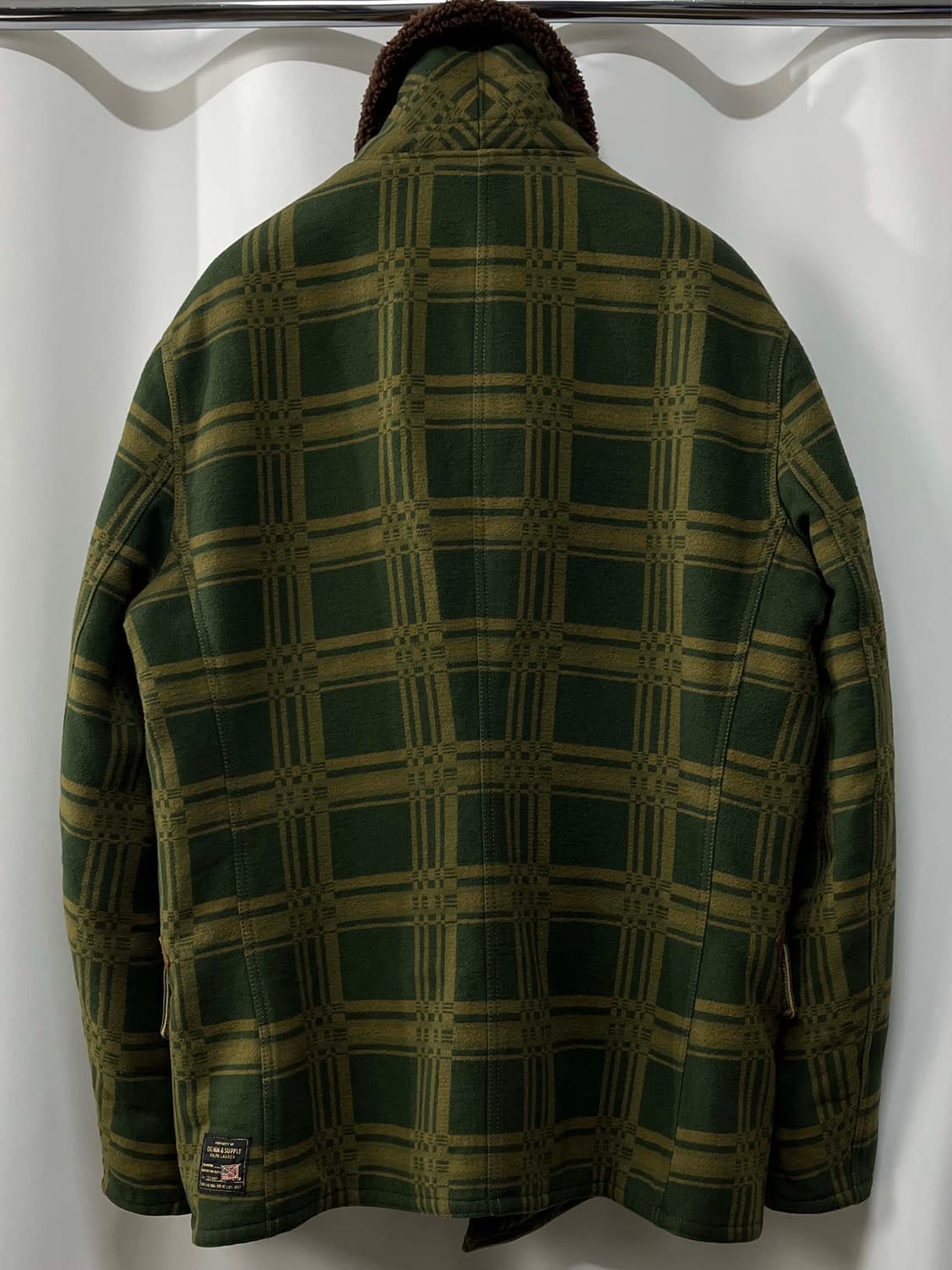 폴로 랄프로렌 시어링 프로그 플레이드 브리티쉬 밀리터리 헌팅자켓 상품이미지2