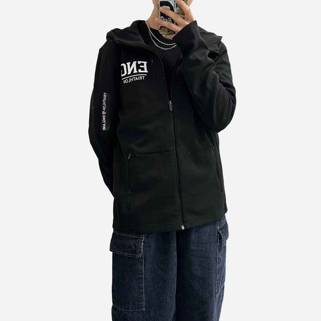 데상트 잉글랜드 트라이애슬론팀 트레이닝 후드집업 상품이미지2