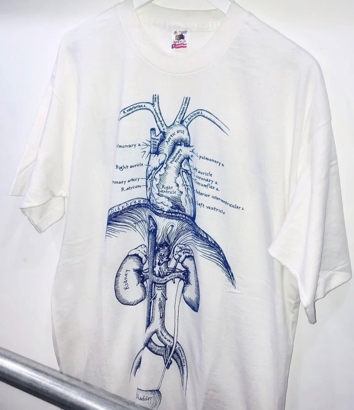 90s VINTAGE NDRI ANATOMY PRINT TEE USA 상품이미지1