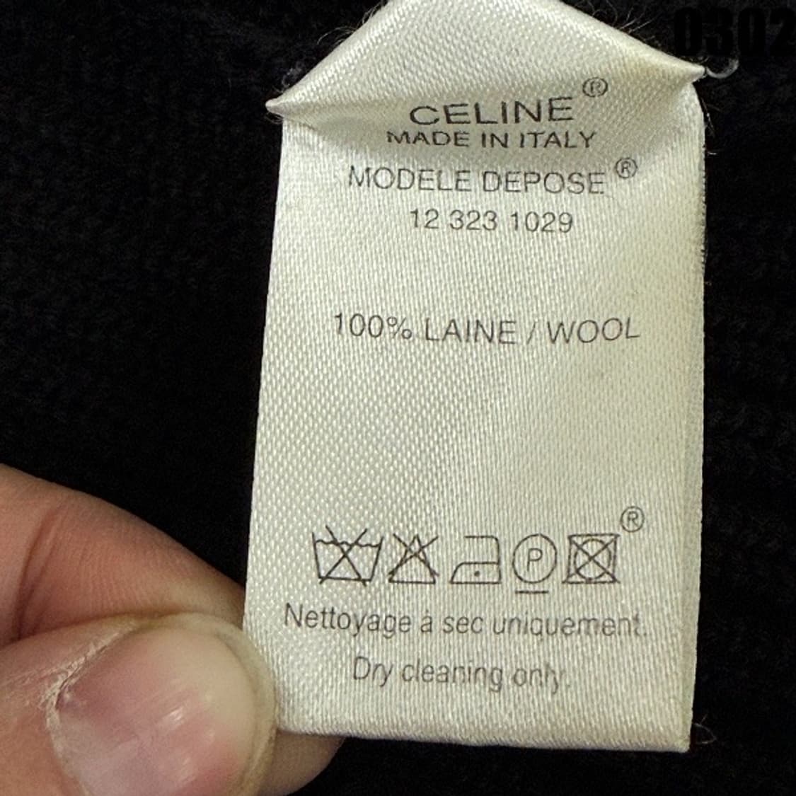 셀린느 울 레이스업 니트 S  상품이미지6