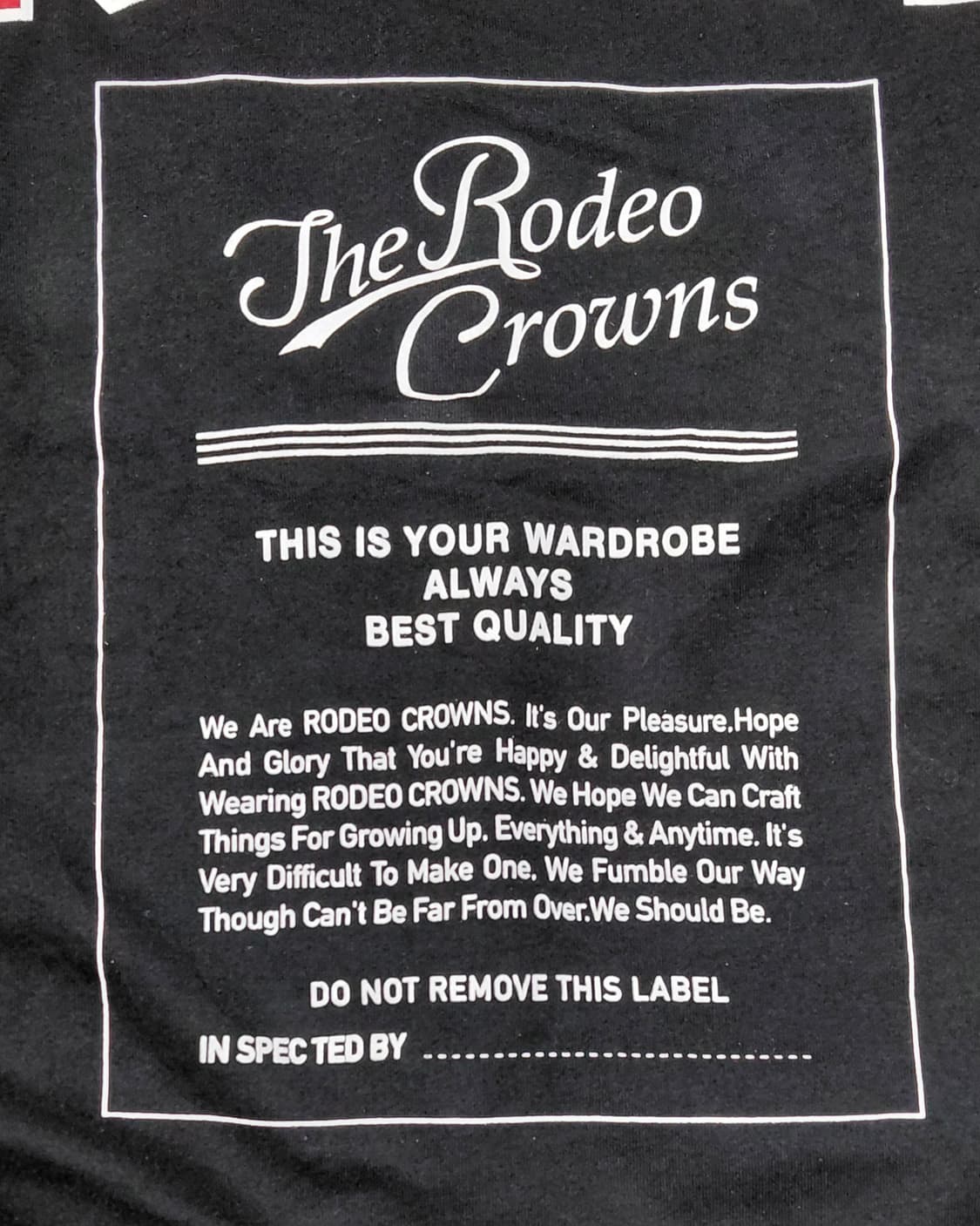 [FREE/무료배송] RODEO CROWNS 빅로고 그래픽 오버핏 맨투맨 상품이미지6