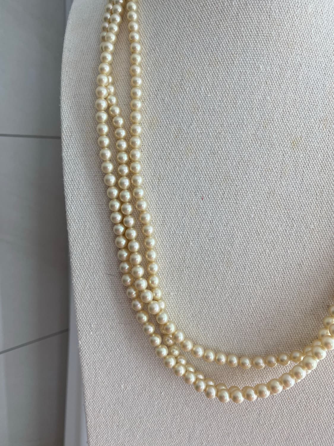 모조진주 3줄 목걸이 상품이미지4