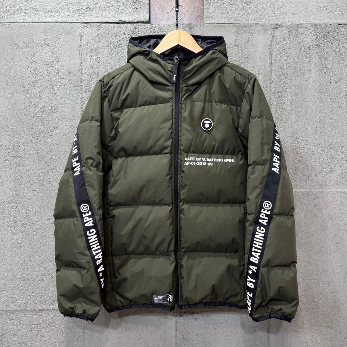 에이프 by 베이프 리버시블 다운 점퍼 (M)   상품이미지5