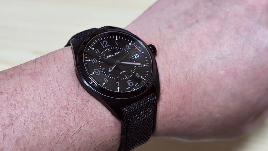 해밀턴 카키필드 쿼츠 올블랙 (40mm) 상품이미지4