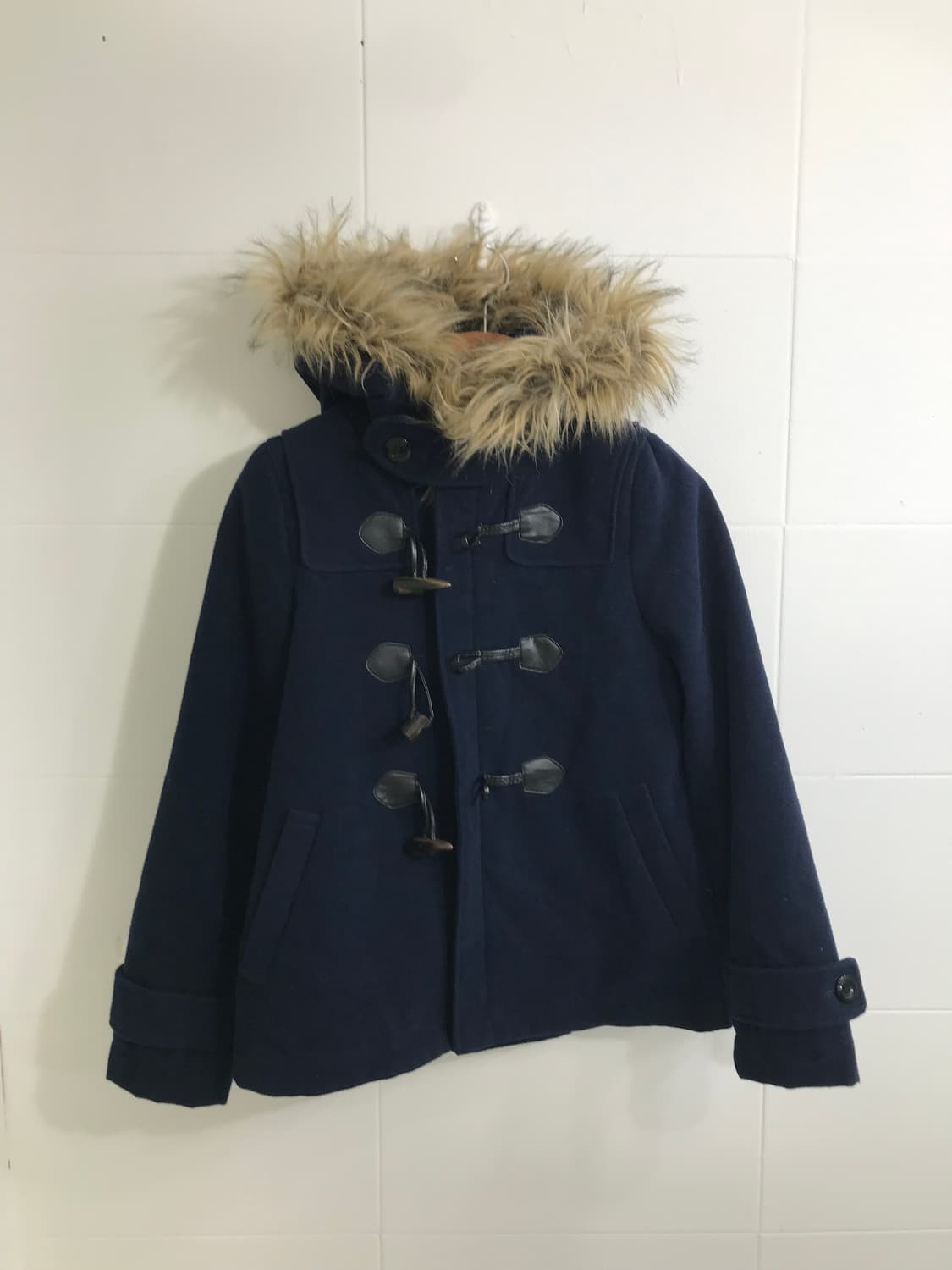 네이비 니혼진 프레피 떡볶이 코트 코디세트 상품이미지4