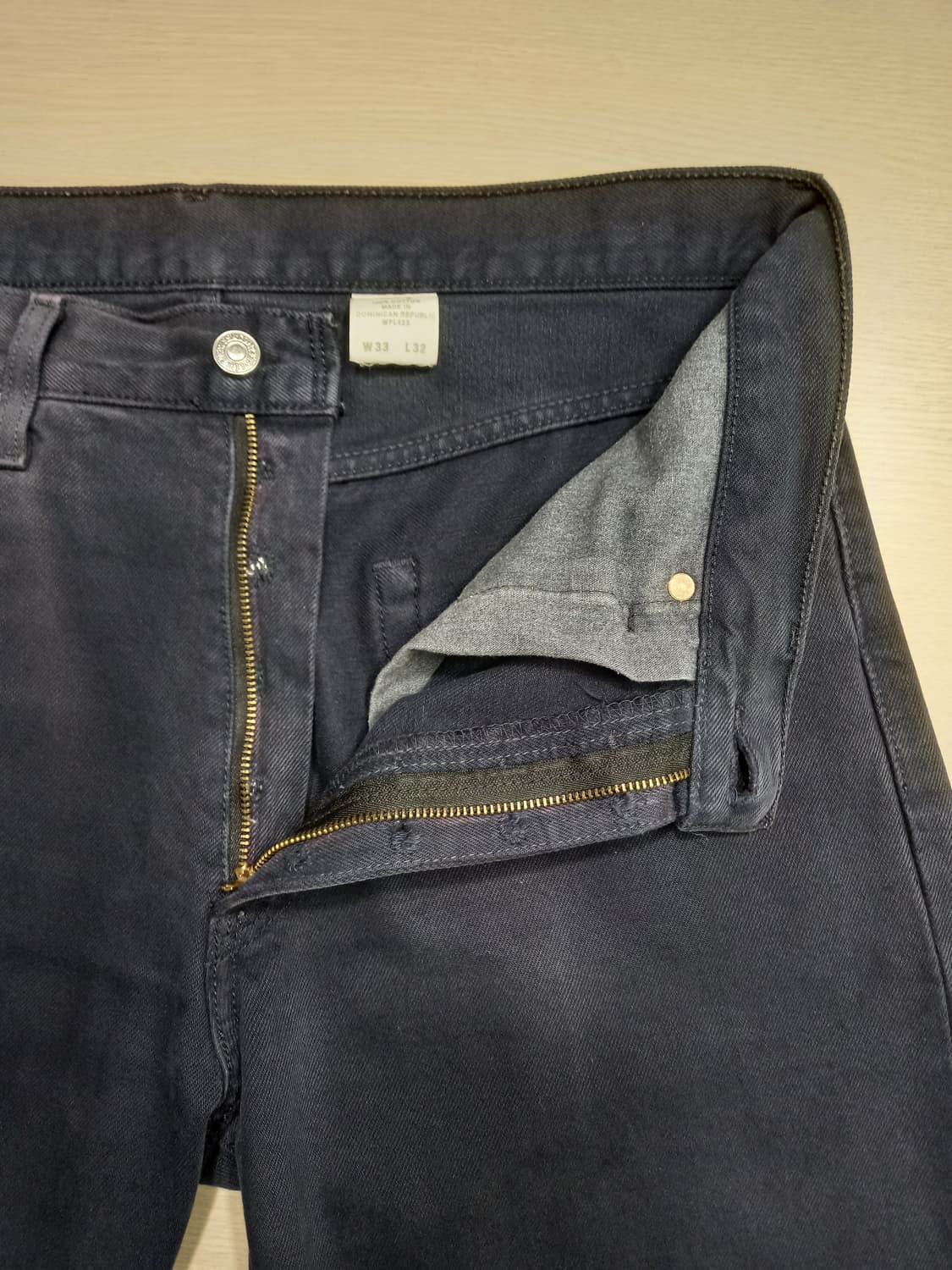33 05's 리바이스501 일자진 진청 커스텀 33-421 상품이미지6