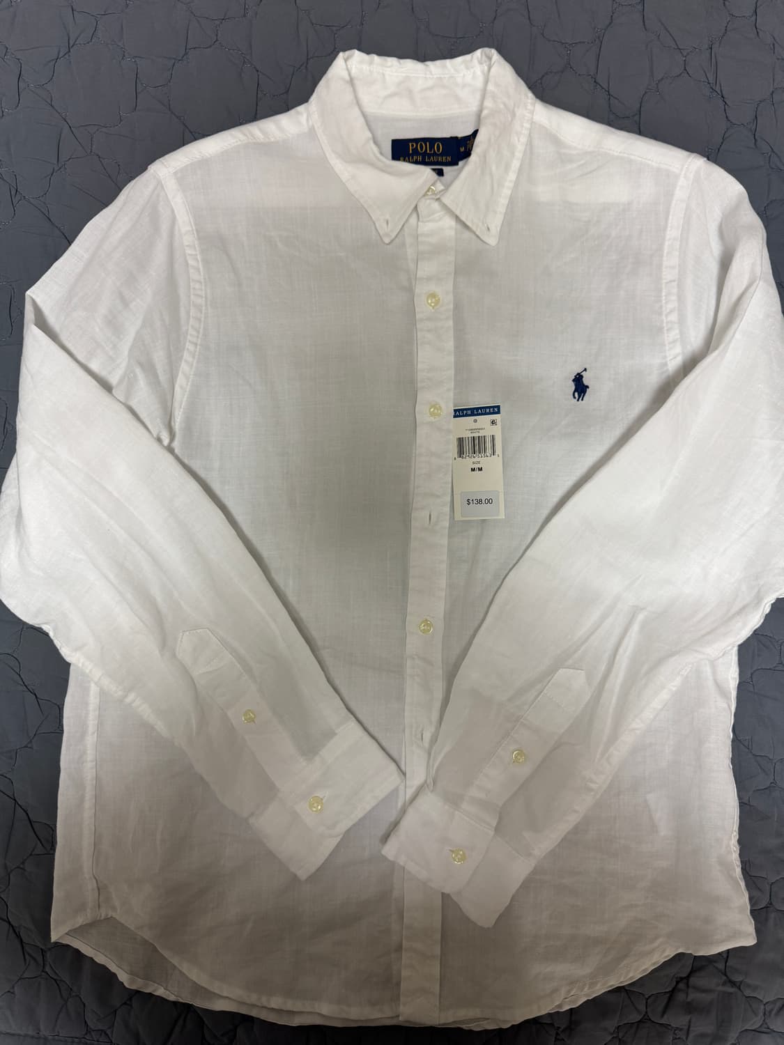 미착용 폴로 린넨 셔츠 M (95) 남여공용 상품이미지1