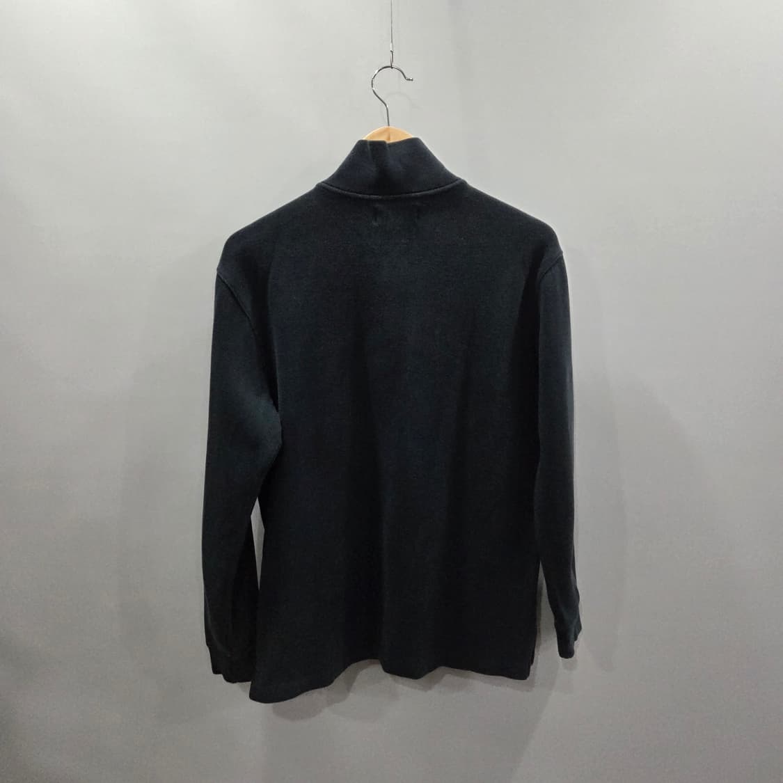 폴로랄프로렌 코튼 풀오버 하프집업 블랙 상품이미지5