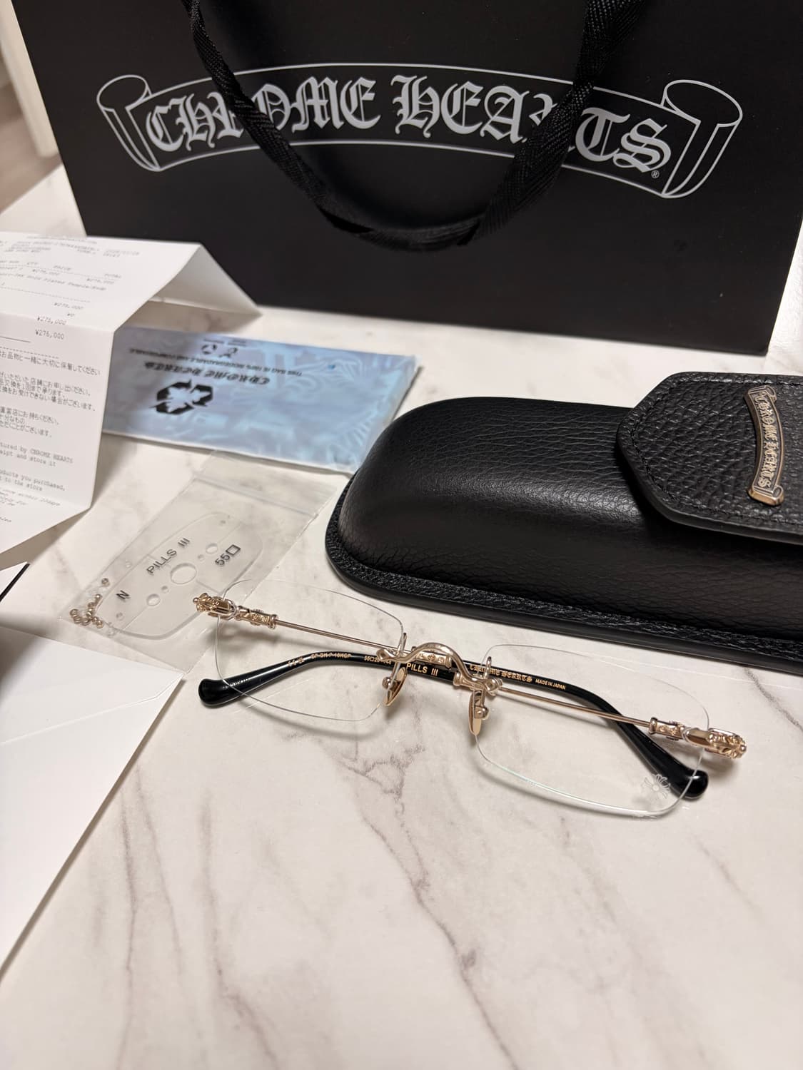 크롬하츠 필스3 골드 플레이트 블랙 상품이미지1