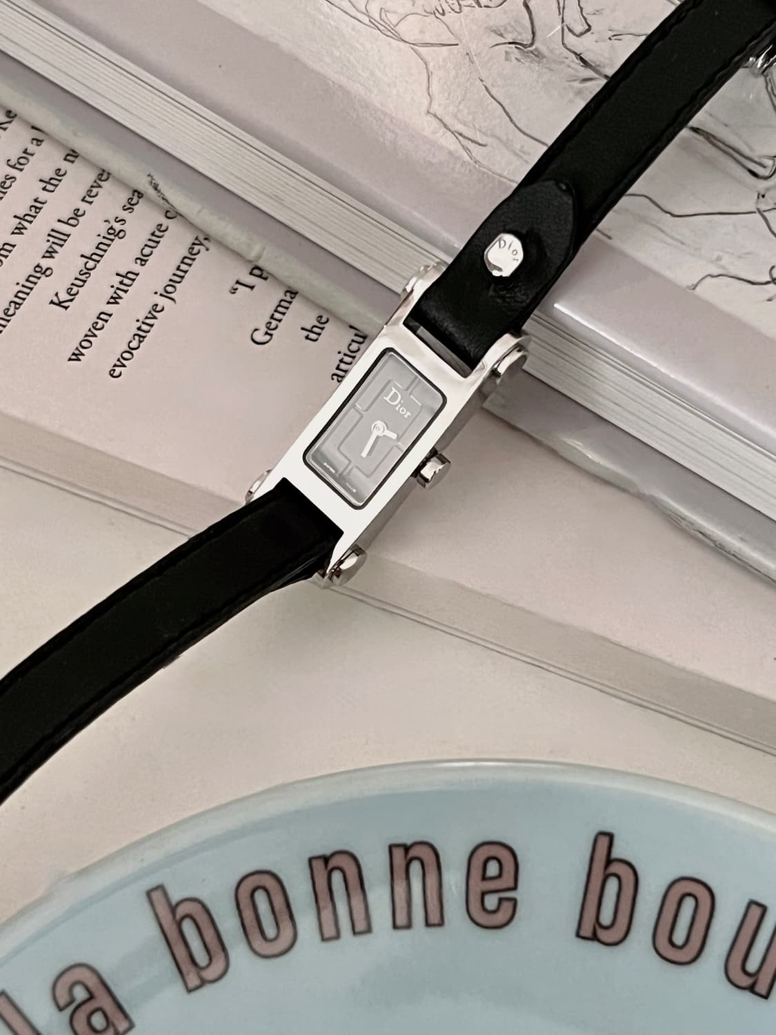 Christian Dior 블랙 다이얼 렉탱글 디올 시계  상품이미지1