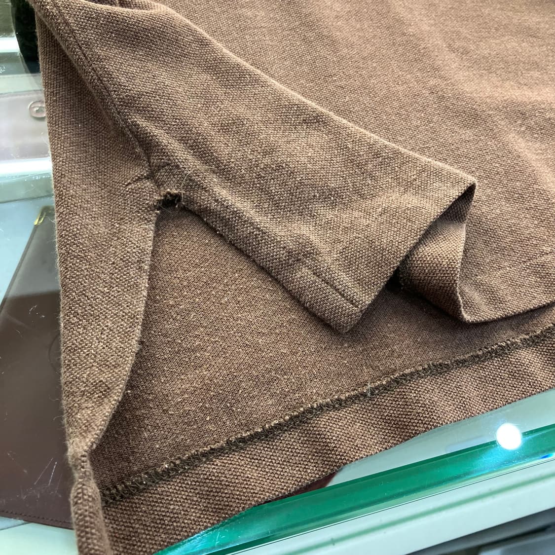 폴로 랄프로렌 긴팔 카라티 브라운 M 상품이미지5