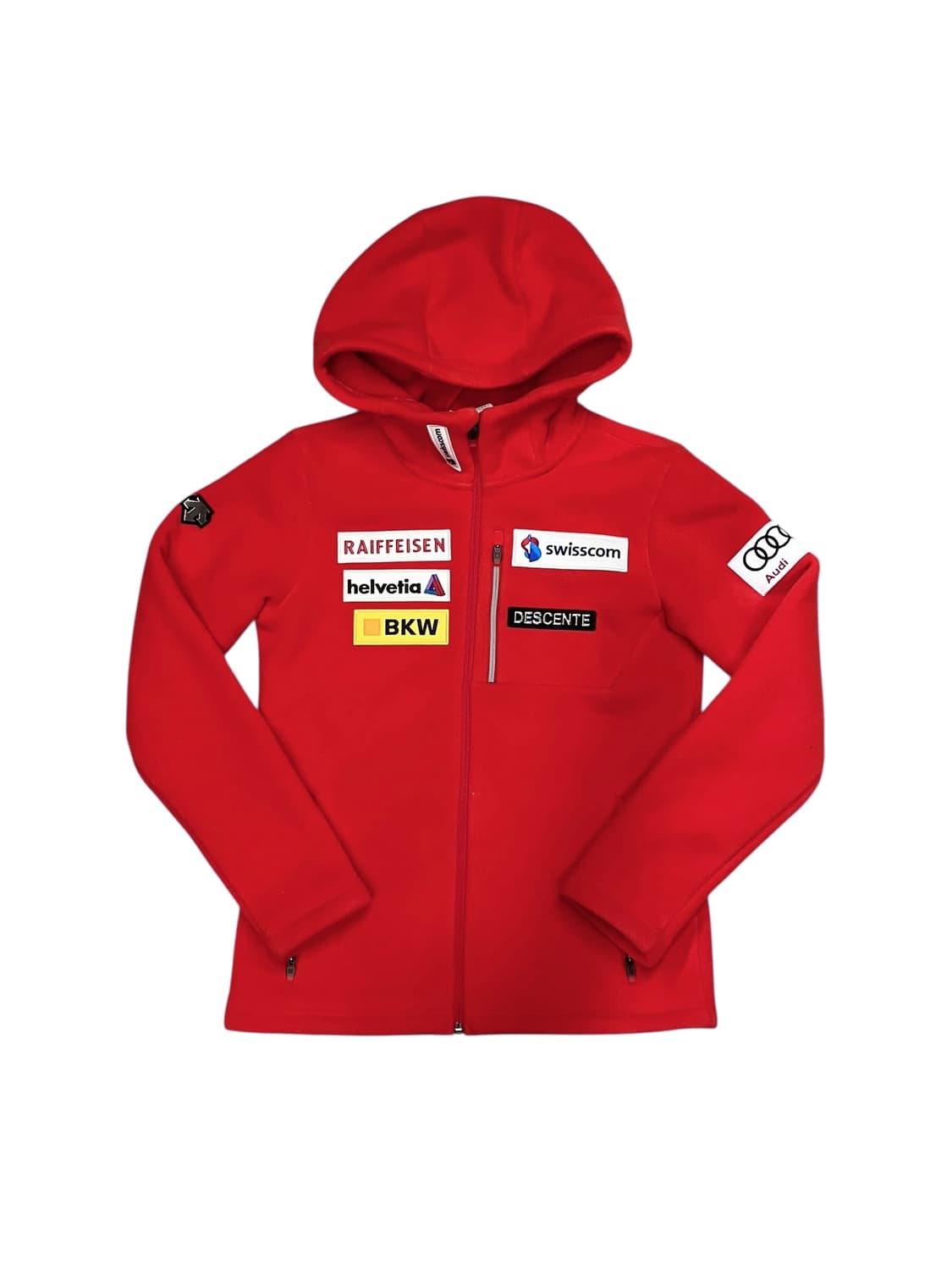 데상트 스위스 스키 본딩 플리스 자켓 레드 85 #csz3710 상품이미지3