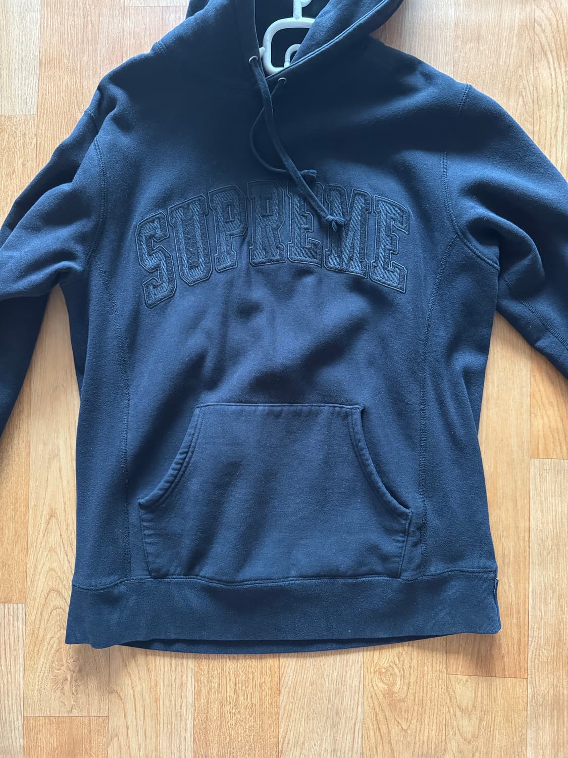 SS16  슈프림 아치 로고 후드티 블랙 라지 상품이미지2