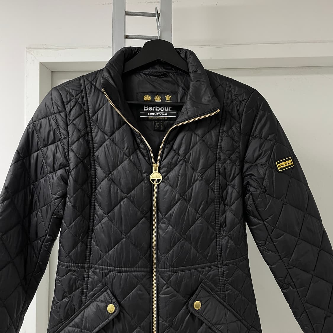 바버 퀄팅 자켓 블랙 36(W) 상품이미지2