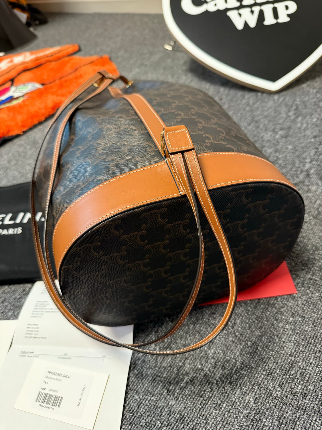 [ONE SIZE] 셀린느 미디엄 트리오페 캔버스 세일러 백 상품이미지4