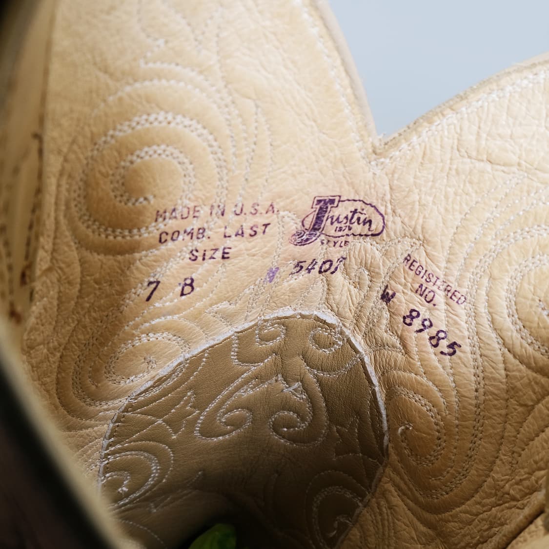 저스틴(Justin) 웨스턴 레더 부츠 7B(235-240)사이즈 BT 상품이미지10