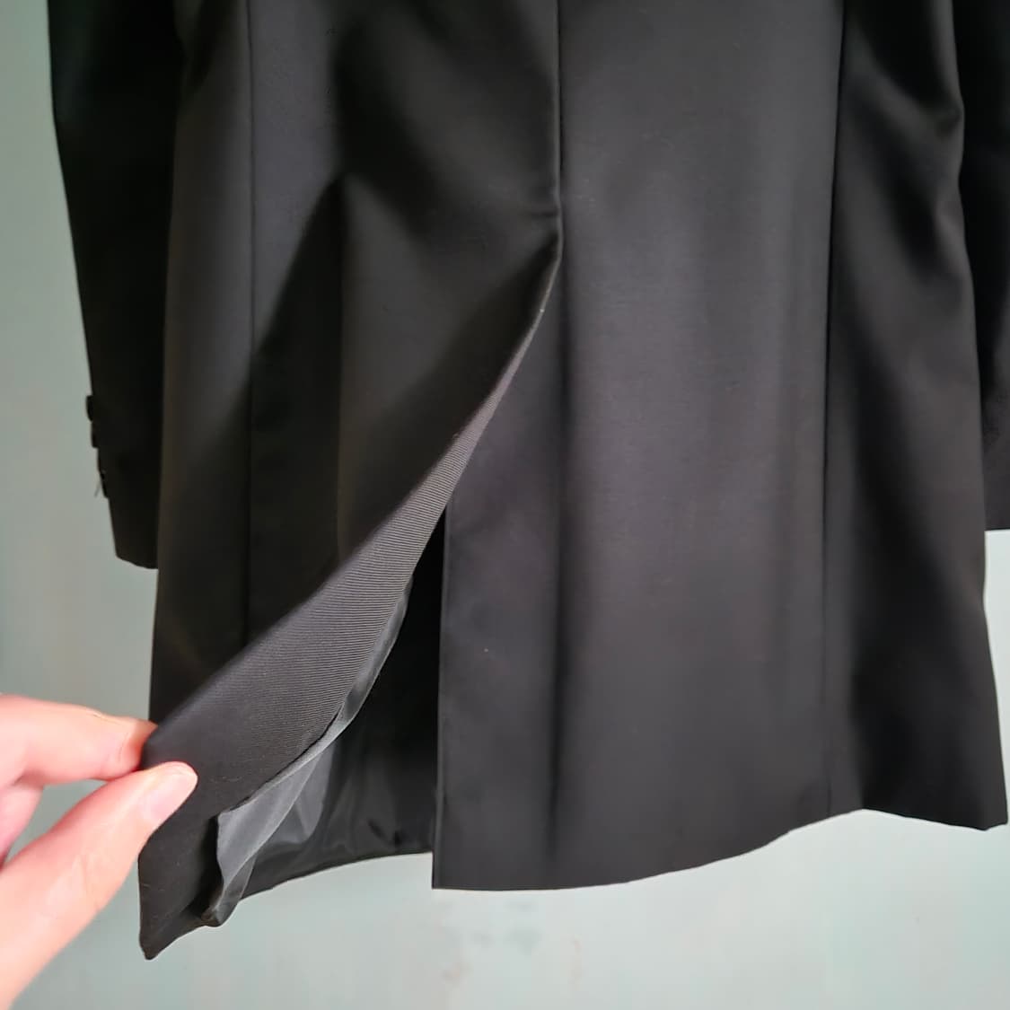 [L] ATTACHMENT 어태치먼트 블랙 테일러드 블레이저 코트 상품이미지4