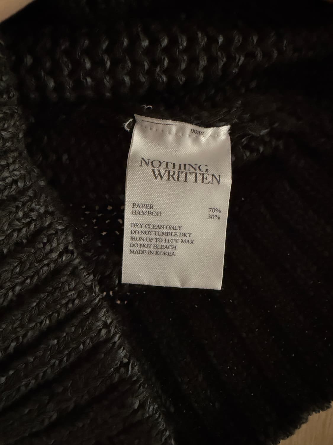 낫띵리튼 bamboo short pullover charcoal 상품이미지4