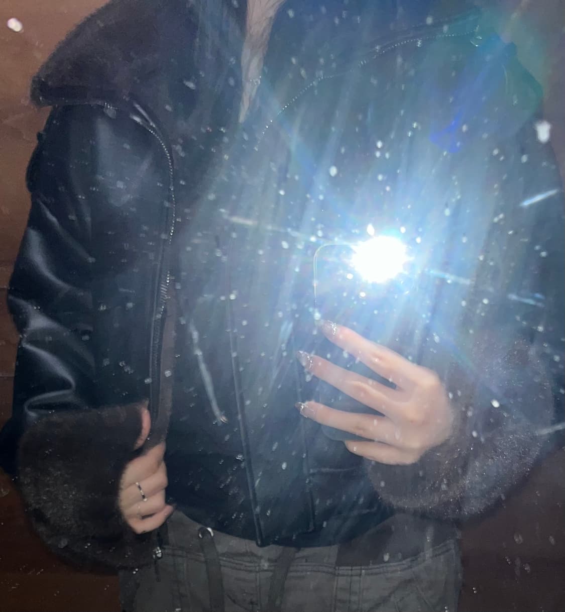 zara fur leather bomber jacket 상품이미지3