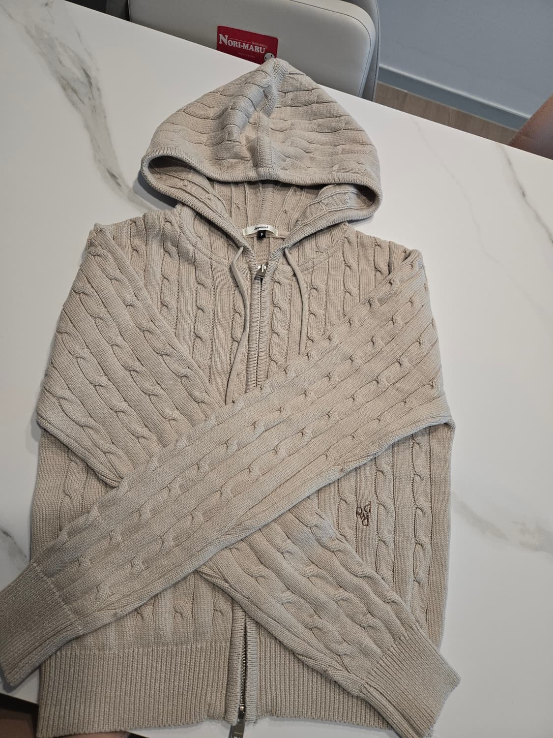 드파운드 꽈배기후드집업 (F) 상품이미지2