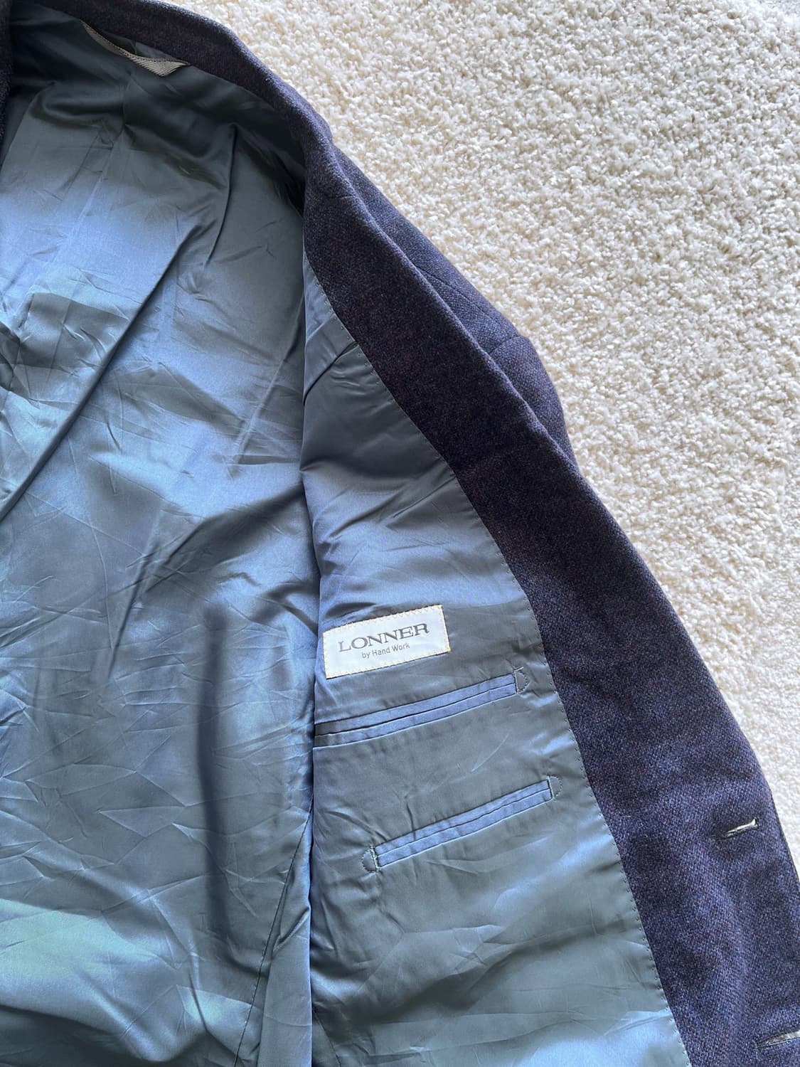 론너 울 캐시미어 핸드메이드 자켓 (100-103) 상품이미지6